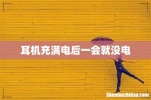 耳机充满电后一会就没电