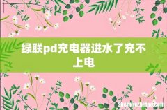 绿联pd充电器进水了充不上电
