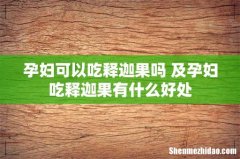 孕妇可以吃释迦果吗 及孕妇吃释迦果有什么好处