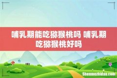 哺乳期能吃猕猴桃吗 哺乳期吃猕猴桃好吗