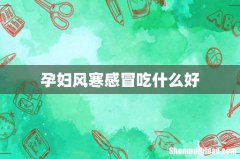 孕妇风寒感冒吃什么好