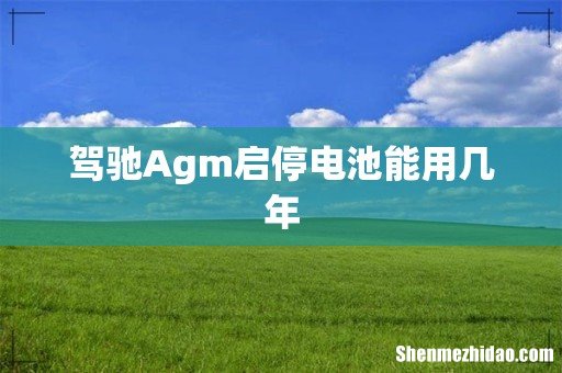 驾驰Agm启停电池能用几年