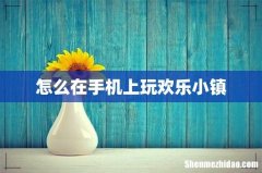 怎么在手机上玩欢乐小镇