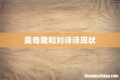 吴奇隆和刘诗诗现状
