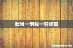 武当一剑眸一羽结局