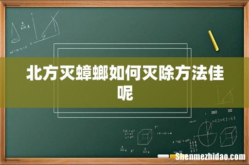 北方灭蟑螂如何灭除方法佳呢