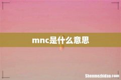 mnc是什么意思