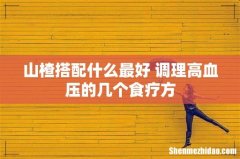 山楂搭配什么最好 调理高血压的几个食疗方