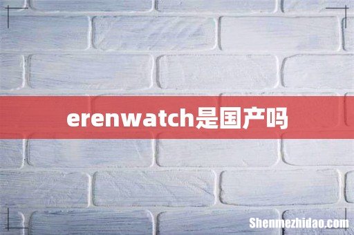 erenwatch是国产吗