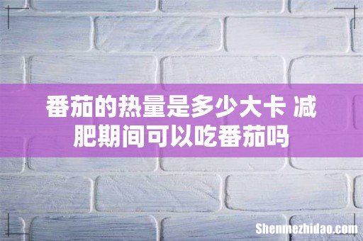 番茄的热量是多少大卡 减肥期间可以吃番茄吗