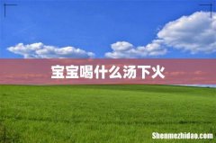 宝宝喝什么汤下火