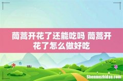 茼蒿开花了还能吃吗 茼蒿开花了怎么做好吃