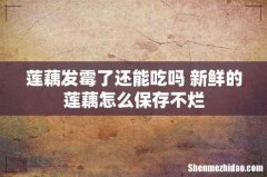 莲藕发霉了还能吃吗 新鲜的莲藕怎么保存不烂