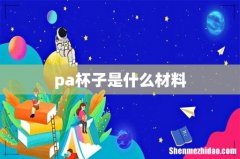 pa杯子是什么材料