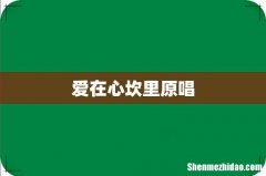 爱在心坎里原唱