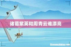 诸葛紫英和周青云谁漂亮
