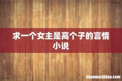 求一个女主是高个子的言情小说