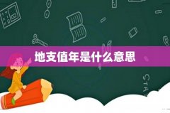 地支值年是什么意思