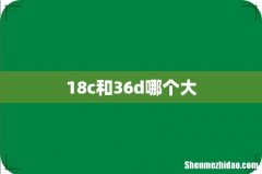 18c和36d哪个大