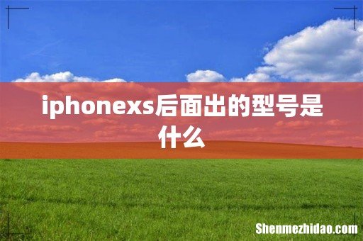 iphonexs后面出的型号是什么