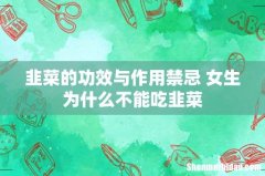 韭菜的功效与作用禁忌 女生为什么不能吃韭菜