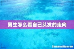 男生怎么看自己头发的走向