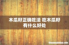 木瓜籽正确吃法 吃木瓜籽有什么好处