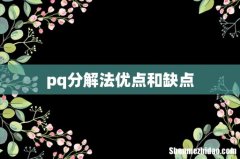 pq分解法优点和缺点