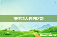 神性和人性的区别
