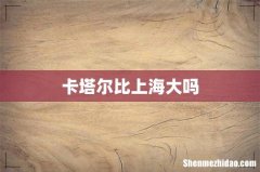 卡塔尔比上海大吗