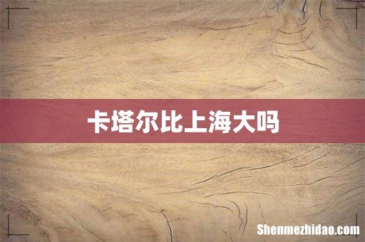 卡塔尔比上海大吗