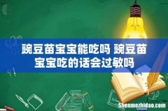 豌豆苗宝宝能吃吗 豌豆苗宝宝吃的话会过敏吗
