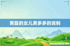 黄磊的女儿黄多多的资料