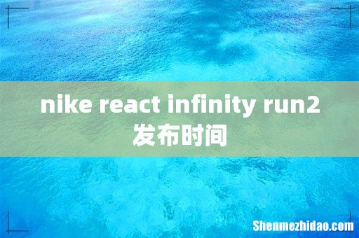 nike react infinity run2发布时间