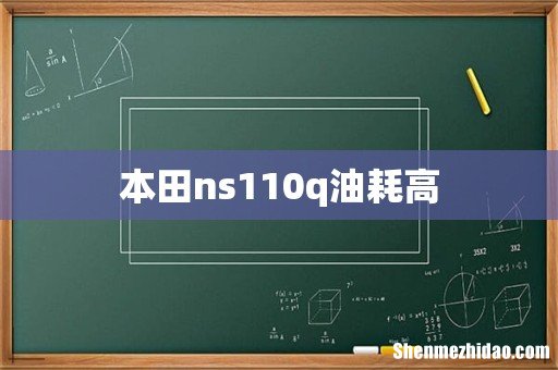 本田ns110q油耗高