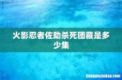 火影忍者佐助杀死团藏是多少集