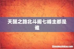 天醒之路北斗阁七峰主都是谁