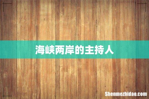 海峡两岸的主持人