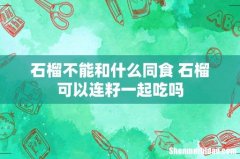 石榴不能和什么同食 石榴可以连籽一起吃吗