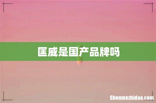 匡威是国产品牌吗