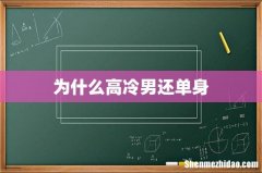为什么高冷男还单身