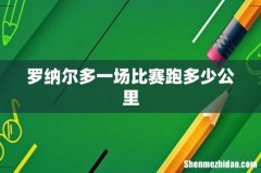 罗纳尔多一场比赛跑多少公里