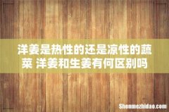 洋姜是热性的还是凉性的蔬菜 洋姜和生姜有何区别吗
