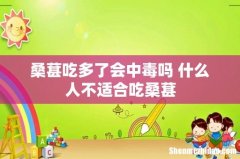 桑葚吃多了会中毒吗 什么人不适合吃桑葚