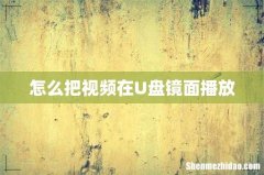 怎么把视频在U盘镜面播放