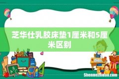 芝华仕乳胶床垫1厘米和5厘米区别