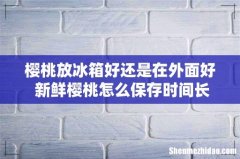 樱桃放冰箱好还是在外面好 新鲜樱桃怎么保存时间长