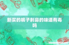 新买的裤子刺鼻的味道有毒吗