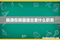 韩庚在韩国组合里什么职务