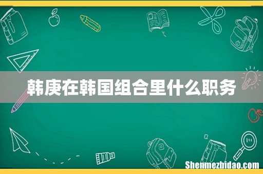 韩庚在韩国组合里什么职务